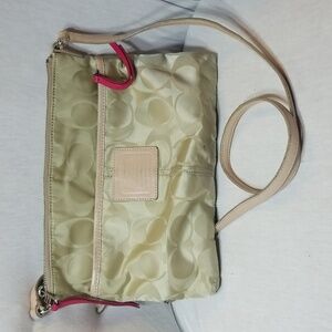 Coach Legacy Weekend Signature Nylon Hippie 24861 crossbody bag